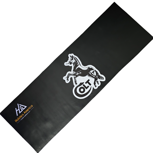 LEATHER Rifle CLEANING MAT Colt Black 12" X 36"